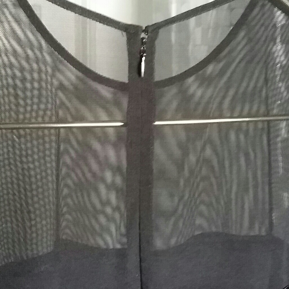 Sheer Sleeve Black Top - Picture 7 of 7